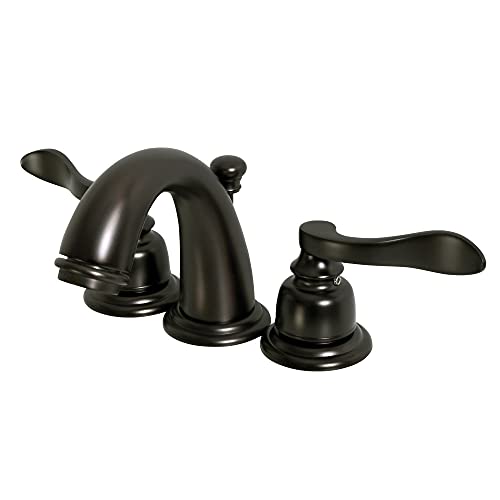 Kingston Brass KB8915NFL NuWave French Widespread Bathroom Faucet, Oil Rubbed Bronze