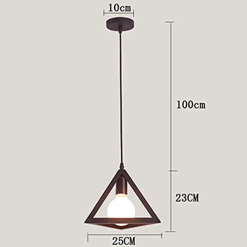 Pendentif triangle LED pour ambiance loft et deco de cafe moderne - 6