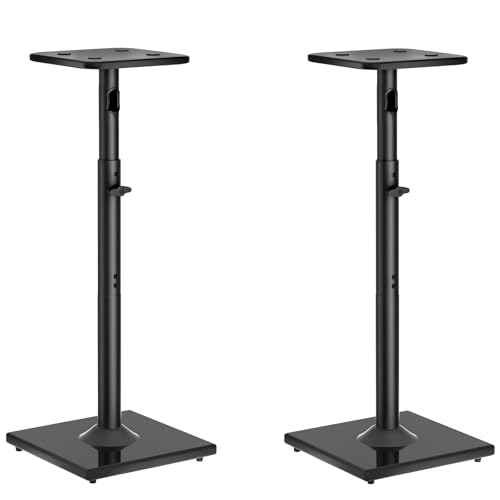 Supports de haut-parleur au sol réglables pour enceintes satellites 10 kg