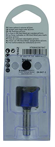 Tivoly XT60642067847 Straight Router Bits, Blue, diameter 25mm - Image 2