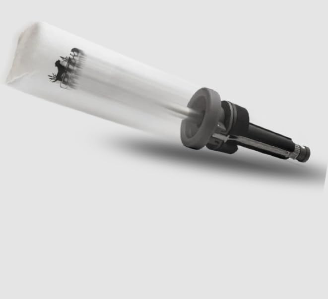 DT Systems Dummy Launcher Value Pack - Launcher, Two 10 Inch Dummies (Orange and White), Green Powerload, Free ORP Whistle., yellow