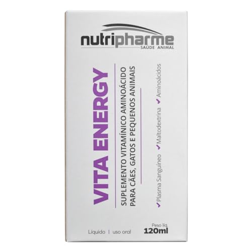 Suplemento Vitamínico Aminoácido Vita Energy para Cães e Gatos - Nutripharme