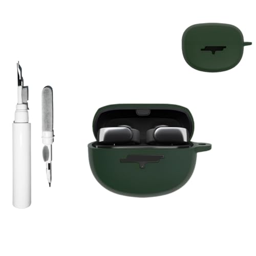 [3 in 1] JUNENTER �V���R���P�[�X Bose Ultra Open Earbuds �Ή� �L�[�`�F�[���t�� �\�t�g�ی�J�o�[�A�N�Z�T���[ �I�[�v���C���[���C�����X�C���z���J�o�[ �N���[�j���O�L�b�g�t��