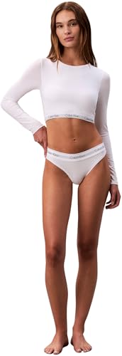 Calvin Klein Damen Bralette Lightly Lined mit Logobund, Weiß (White), L 4