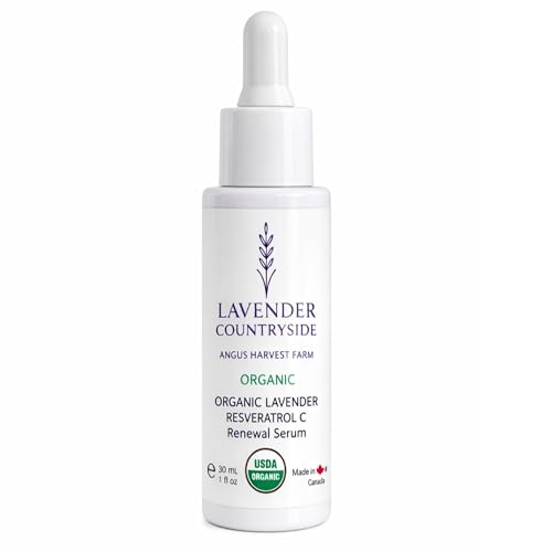 USDA Organic Resveratrol Face Serum, Anti-Aging Botanical Antioxi...