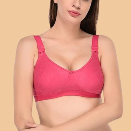 Image of Viral Girl Cotton Hosiery Women's Bra | Non-Padded Wire-Free Design with Adjustable Straps | Full Coverage Comfortable Bra | Soft Stretchable Fabric for All Day Support