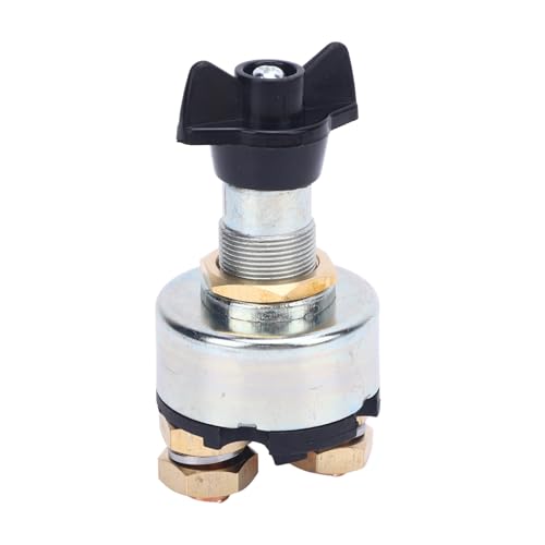 200A 12 24V DC & Vehicles Cut Off Switch with 3/8 Inch Terminal for Marine, RVs, Cars, Boats, Trucks, ABS Copper Material, 2 Positions On Off