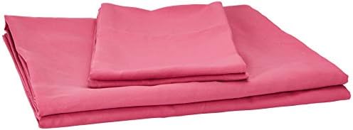 Amazon Basics Kid's Sheet Set - Soft, Easy-Wash Microfiber - Twin, Pink Anchors