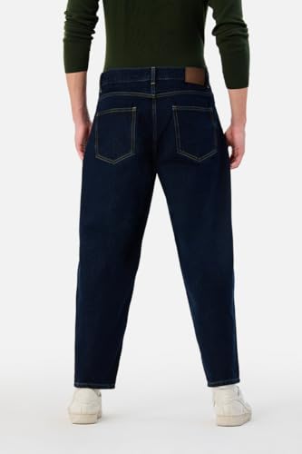 Image of SNITCH Men Jeans Streetwear | Balloon Fit Mid Rise & Acid Wash Design | 100% Cotton Breathable Fabric & Wide Leg Style for Urban Explorer & Casual Everyday Outings