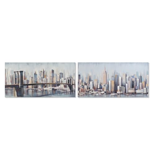 CUADRO LIENZO MDF 120X3X60 NEW YORK 2 SURT.