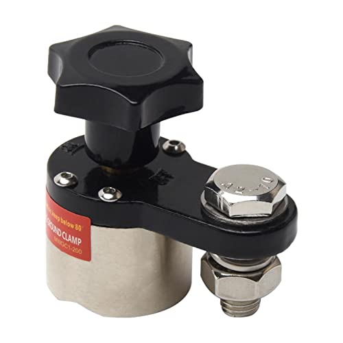 Image of Welding Clamps, 200A Magnetic Welding Ground Clamp, 9255-1060 Switchable On/Off Controlled Rare Grounding Magnet Connector
