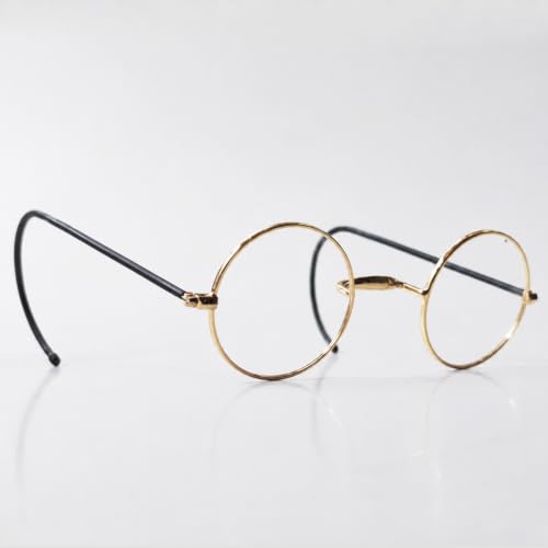 Image of Agstum Retro Small Round Optical Rare Wire Rim Eyeglasses Frame