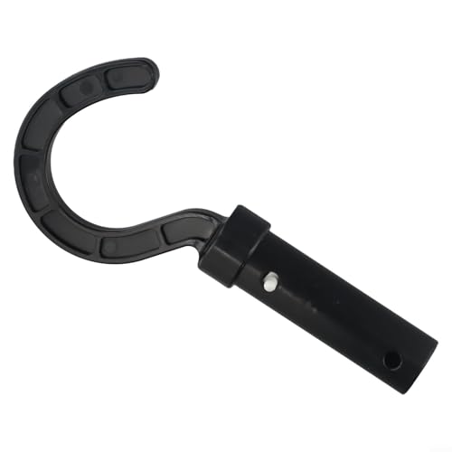 SMZhomeone 1 paquete de gancho limpiador de piscina para recuperación de aspiradora robótica inalámbrica colgar en poste telescópico ABS PC negro 81 pulgadas para mantenimiento de jardín