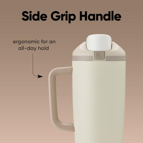 Image of Owala FreeSip Tumbler - Stainless Steel - 40-oz. - Tan (Lightly Toasted) (Pack of 6)