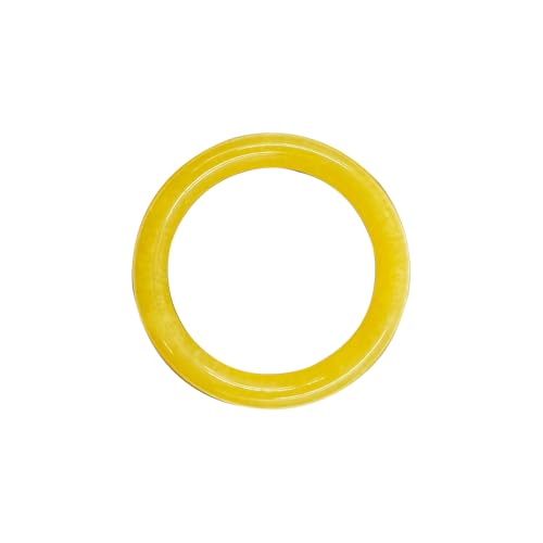 Bracelet en jade jaune véritable : bijoux fins vintage d'artisanat chinois