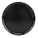 74mm Wheel Hub Center Caps Black Base 4Pcs Stylish Look Car Rim Hub Cap with Metal Ring for Vehicle