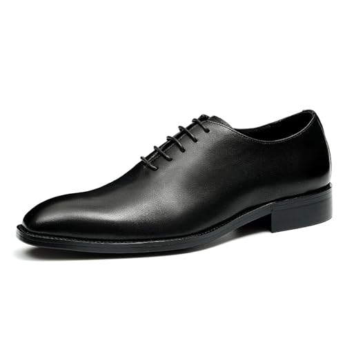 Men's Oxford Business Casual Shoes, Breathable Lace-Up Formal Dress Shoes for Weddings, Office and Events