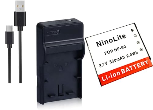 NinoLite 3_Zbg JVI NP-60 ݊ obe[ +USB^ [d +COpvO ACASIO Ή dc75np60casio_t.k.gai