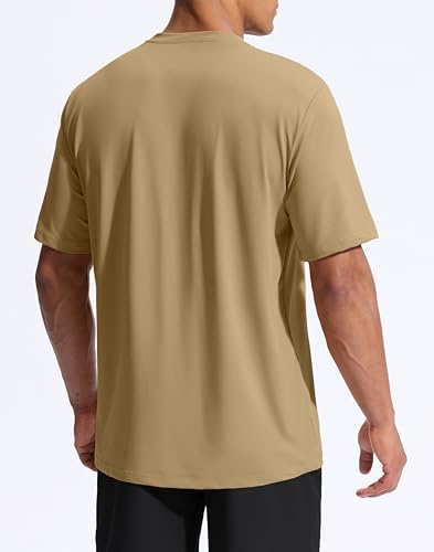 Image of G Gradual Men's Sun Protection Swim Shirt UPF 50+ Rash Guard Short Sleeve Quick Dry Water Hiking Workout Shirts for Men