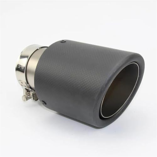 Tuyaux d'échappement voiture en carbone embout VW entrée 63mm sortie simple 101mm pour silencieux