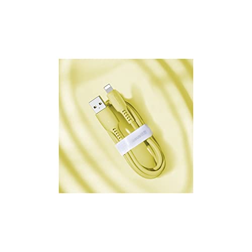 Cabo Resistente Para iPhone 1,20cm 2.4a Qc Colorful Baseus Amarelo