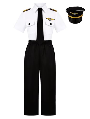 Disfraz de Piloto para Niños Talla 7-8 Años