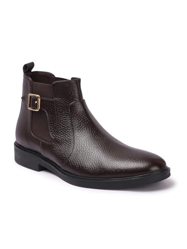 Image of Carlton London Men's Chelsea Comfortable Round Toe Boot with Buckle