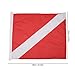 Yuecoom Red White Diving Flag,49x59cm Diving Flag,Polyester Diver Down Flag,International Dive Flags for Fishing, Snorkeling,Underwater Activities,Bright Colors