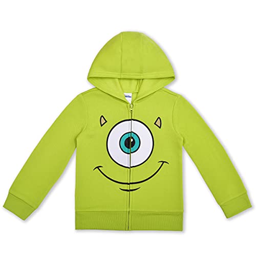 Image of Disney Monsters Inc Boys Mike and Sully T-Shirt, Zip Up Hoodie and Pants Set for Toddler and Little Kids