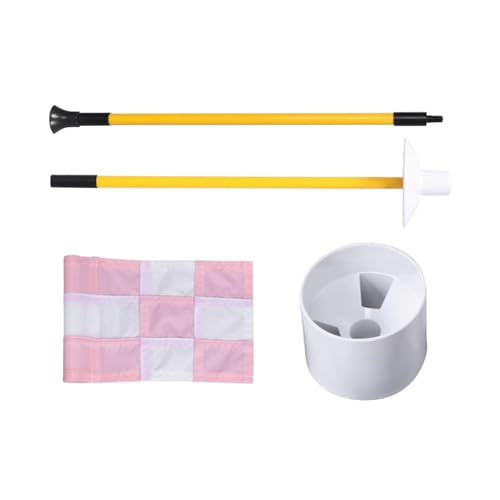 RNXRZANK and Flag Set, Golf Flag Poles, Putting for Home, Pink White