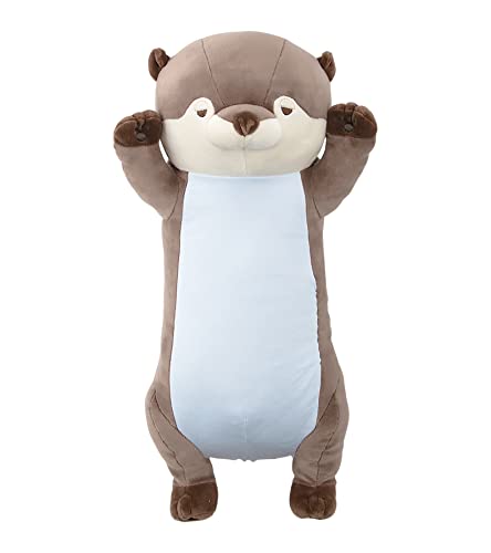 りぶはあと ごろ寝クールピロウ ミニ プレミアムねむねむアニマルズクール カワウソのくるり  接触冷感 抗菌機能 94001-33 ミニ