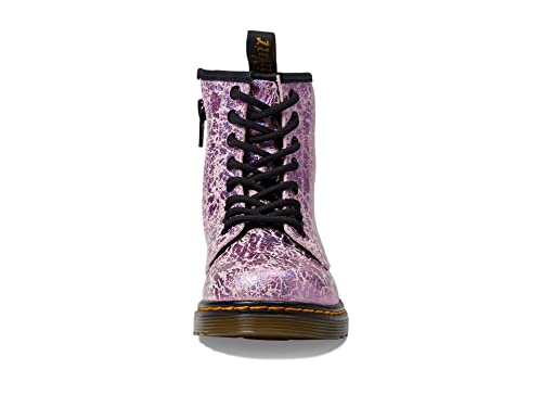 Image of Dr. Martens 1460 J (Little Kid /Big Kid) Pink Disco Crinkle 3 UK (US 4 Big Kid) M