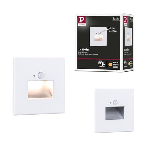Luminaire encastrable Paulmann Edge LED blanc pour balisage couloir