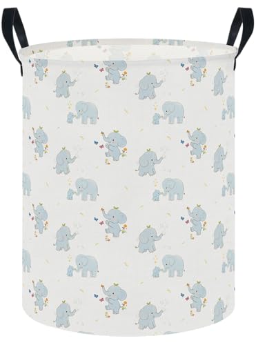 Image of Waterproof Laundry Hamper, Joyful Elephant