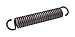 Raymond 020102000 Spring Steel Extension Spring, 1.375" OD, 0.177" Wire Diameter, 13.65" Free Length (Pack of 6)