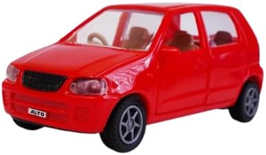 Kid Alto Car Toy With Pull-Back Action And Door Openable Realistic Design Abs Plastic, Red