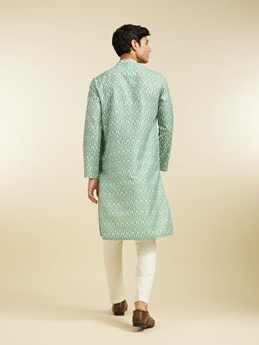 Image of DIWAS BY MANYAVAR Men's Cotton Blend Printed Kurta (1pc)