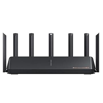Roteador Xiaomi AX6000 AIoT, WiFi 6 6000Mbps, 512 MB, Mesh, 6 Amplificador de sinal independente - Preto