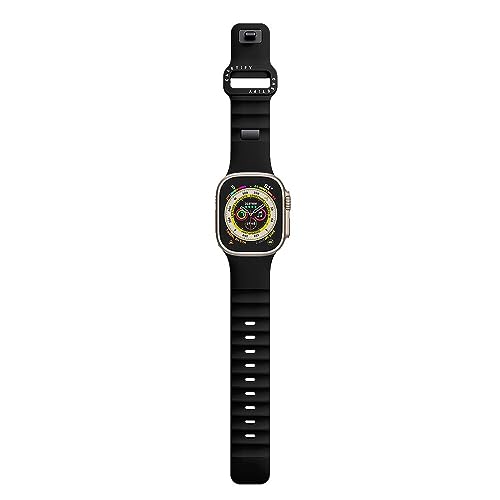 CASETiFY Bounce Watch Band [High-Performace FKM Elastomer] Compatible with Apple Watch Series 1-9, SE, Ultra - 42/44/45/49mm - Black