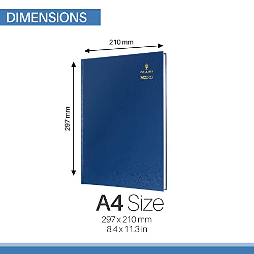 Collins Standard Desk A4 Week To View Mid Year (Appts) FSC MIX Academic 2022-23 Diary, Blue (40M.60-2223) - Image 3