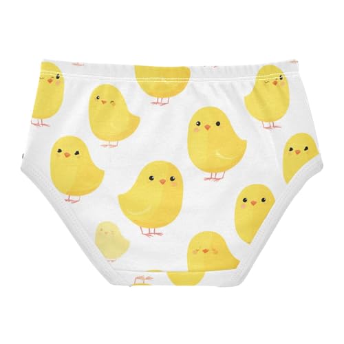Wusikd Yellow Chick Girls' Underwear Cotton Cute Girls Briefs Soft Toddler Underwear 2T2