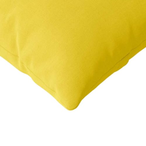 Coussin de canapé jaune lavable pour grand canapé de salon - 8