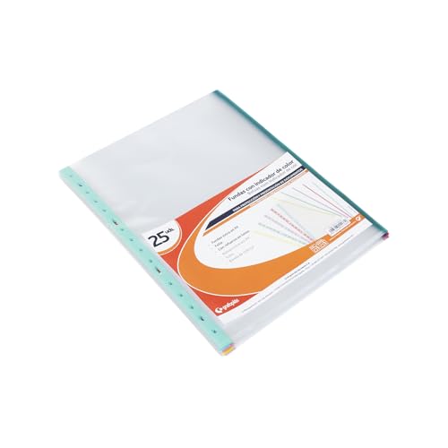 Fundas perforadas folio de polipropileno extra cristal para archivadores escolares 4