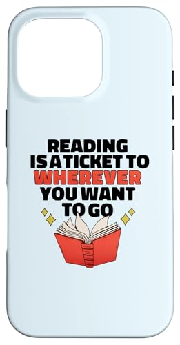 Reading Is A Ticket to Go to Go Reader Meme �X�}�z�P�[�X iPhone 16 Pro �p