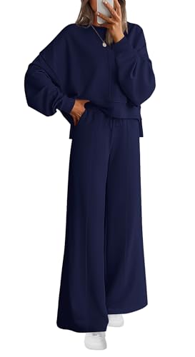 BTFBM Women Fall Fashion 2025 2 Piece Outfits Sweatsuit Set Jogger Sweatpants Matching Lounge Sets Airport Tracksuit