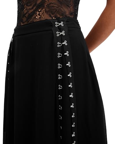 Women's Luna Eyelet Asymmetric Midi Skirt3