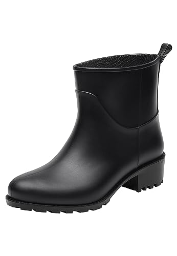 Realpaks Women's Short Rain Boots BG 5/2 - Botas de lluvia para mujer - Botas de mujer - Botas cortas de goma para mujer