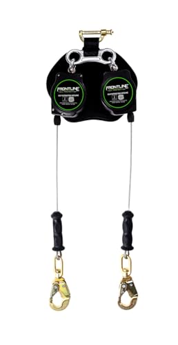 Image of Frontline RPG082SLE 8' Twin Leg Leading Edge SRL with Steel Snap Hook Ends | Sharp & Smooth Edge Compatible | Lightweight & Compact | Energy Absorber | ANSI & OSHA Compliant