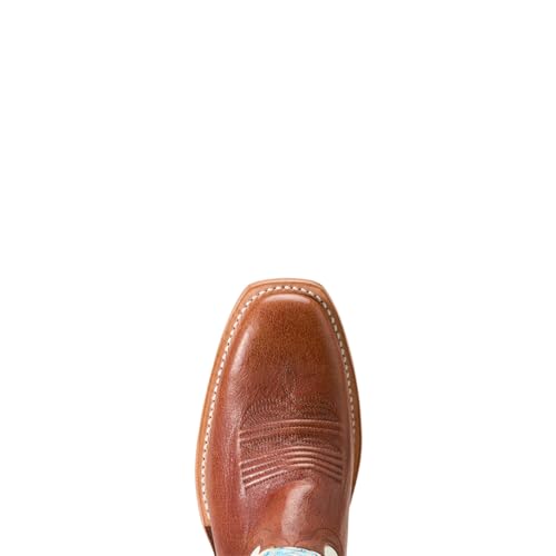 Image of ARIAT Women's Futurity Blanche Western Boot, Dark Cognac /Pearly White, 6