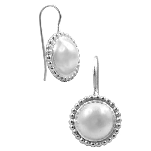 Geometric Earrings For Women Round 925 Sterling Silver